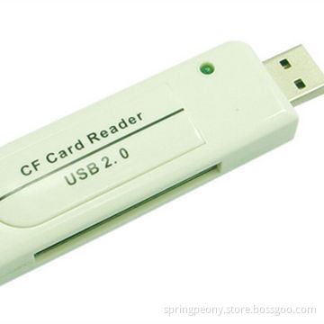CF Card Reader with High-speed USB2.0 Plug Port, Supports Plug-and-play Function